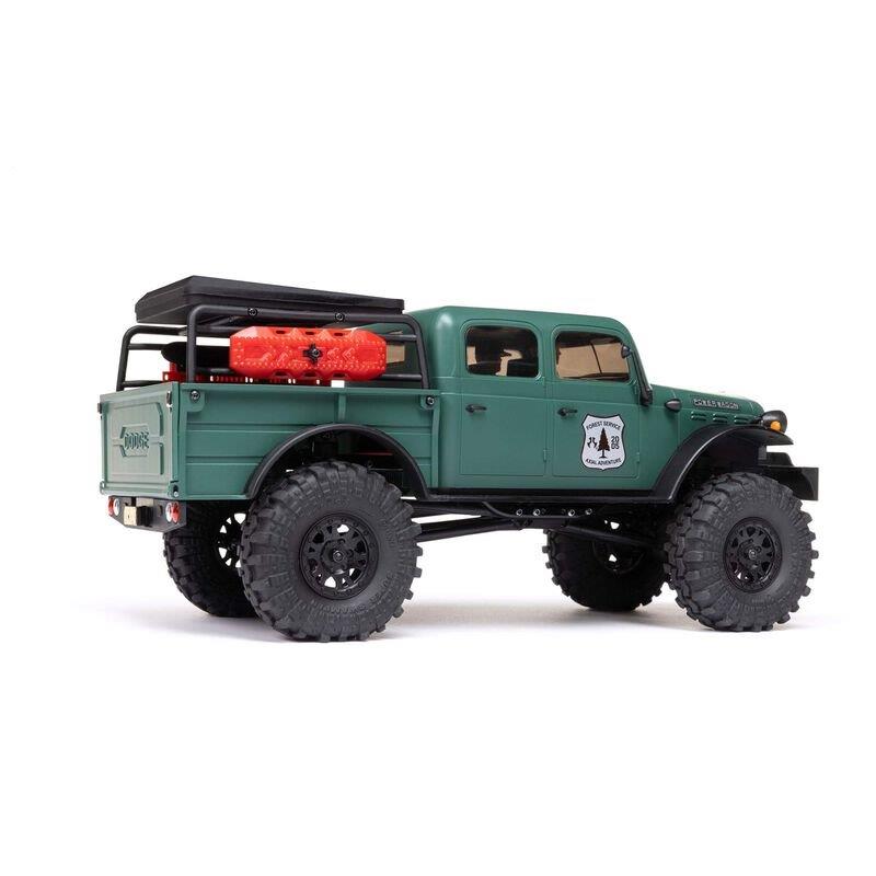 AXIAL 1/24 SCX24 Dodge Power Wagon 4WD Rock Crawler Brushed RTR, Green - 15