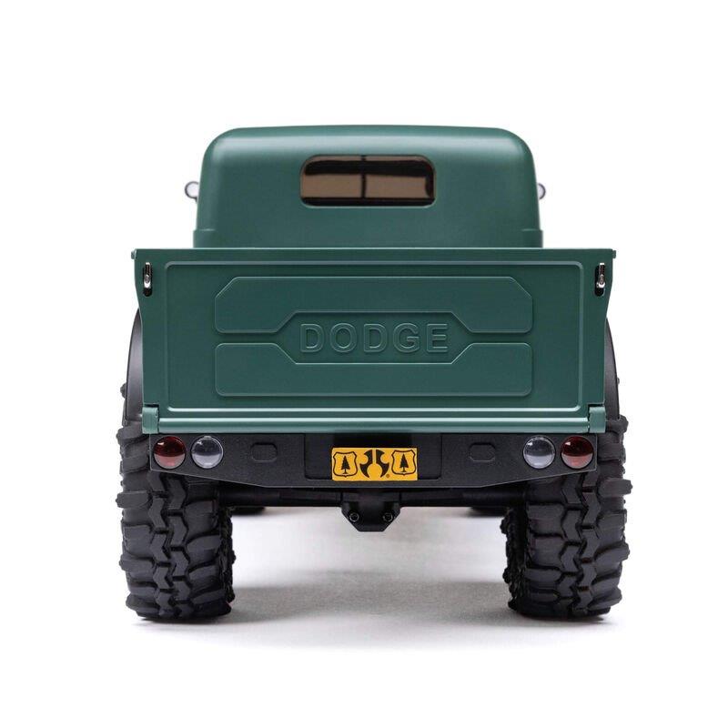 AXIAL 1/24 SCX24 Dodge Power Wagon 4WD Rock Crawler Brushed RTR, Green - 12