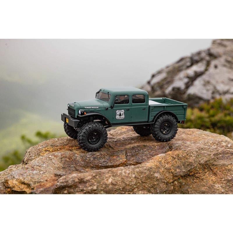AXIAL 1/24 SCX24 Dodge Power Wagon 4WD Rock Crawler Brushed RTR, Green - 7