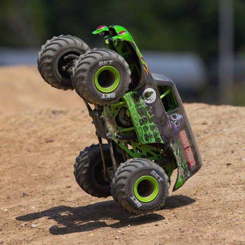 LOSI 1/18 Mini LMT 4X4 Brushed Monster Truck RTR, Grave Digger - 4
