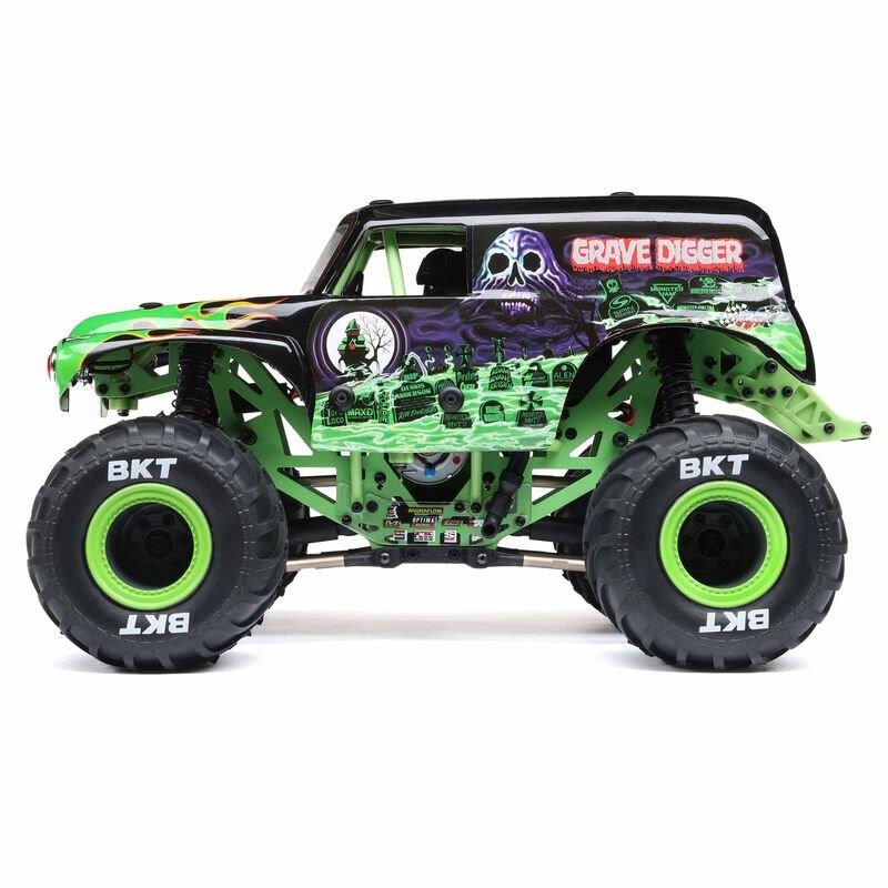 LOSI 1/18 Mini LMT 4X4 Brushed Monster Truck RTR, Grave Digger - 15
