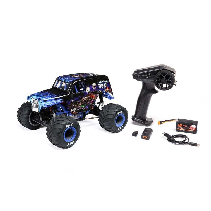 LOSI 1/18 Mini LMT 4X4 Brushed Monster Truck RTR, Son-Uva Digger - 21