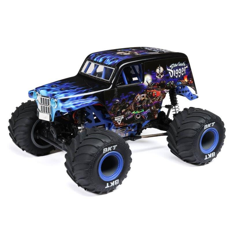LOSI 1/18 Mini LMT 4X4 Brushed Monster Truck RTR, Son-Uva Digger