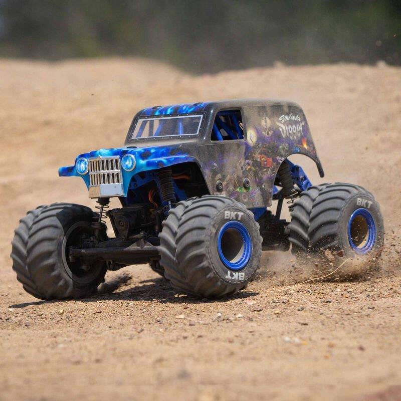 LOSI 1/18 Mini LMT 4X4 Brushed Monster Truck RTR, Son-Uva Digger - 8