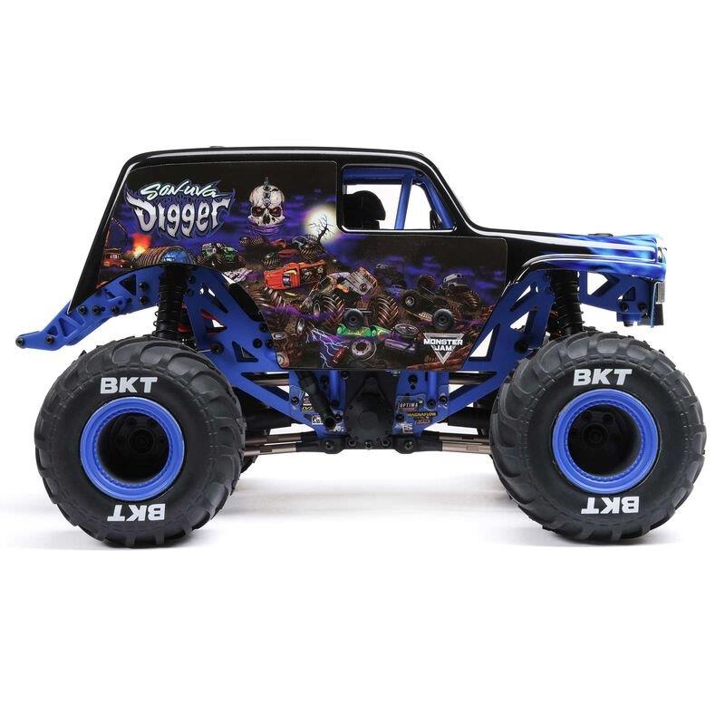 LOSI 1/18 Mini LMT 4X4 Brushed Monster Truck RTR, Son-Uva Digger - 11