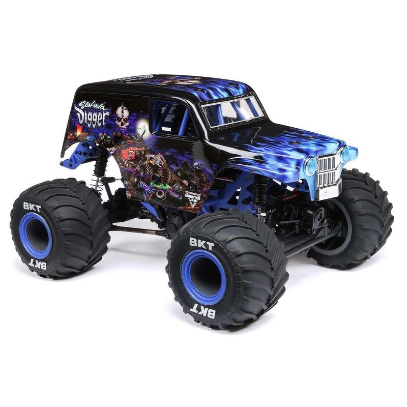 LOSI 1/18 Mini LMT 4X4 Brushed Monster Truck RTR, Son-Uva Digger - 10