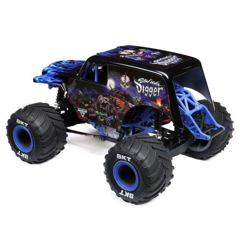 LOSI 1/18 Mini LMT 4X4 Brushed Monster Truck RTR, Son-Uva Digger - 14