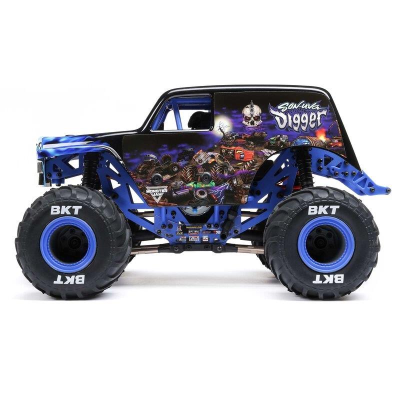 LOSI 1/18 Mini LMT 4X4 Brushed Monster Truck RTR, Son-Uva Digger - 15
