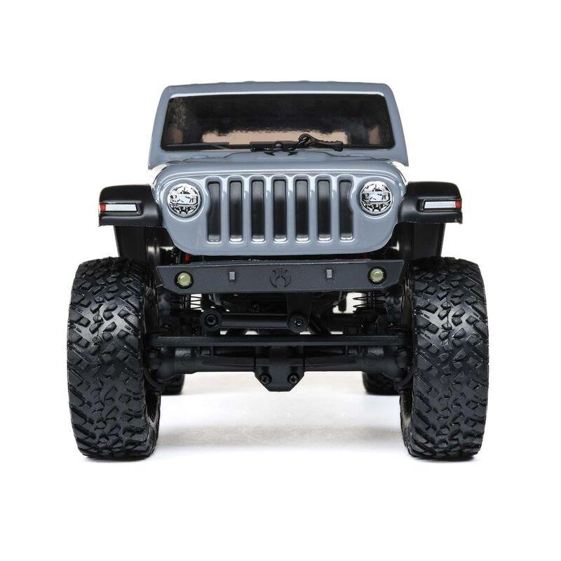 AXIAL 1/24 SCX24 Jeep Wrangler JLU 4X4 Rock Crawler Brushed RTR, Gray - 9