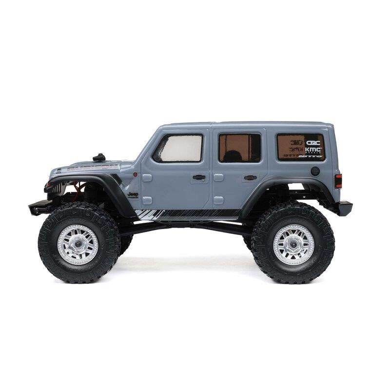 AXIAL 1/24 SCX24 Jeep Wrangler JLU 4X4 Rock Crawler Brushed RTR, Gray - 15