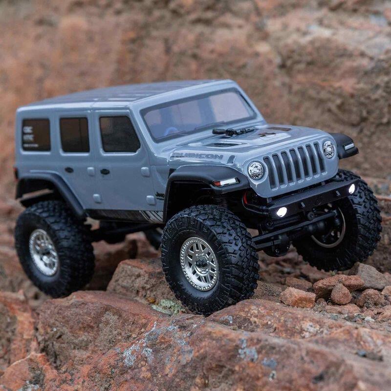 AXIAL 1/24 SCX24 Jeep Wrangler JLU 4X4 Rock Crawler Brushed RTR, Gray - 5