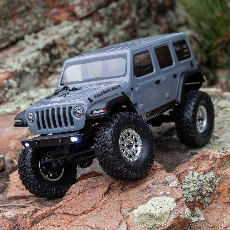 AXIAL 1/24 SCX24 Jeep Wrangler JLU 4X4 Rock Crawler Brushed RTR, Gray - 7