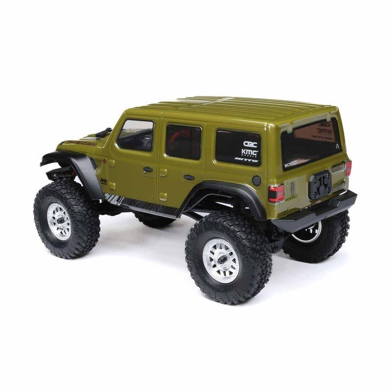 AXIAL 1/24 SCX24 Jeep Wrangler JLU 4X4 Rock Crawler Brushed RTR, Green - 14
