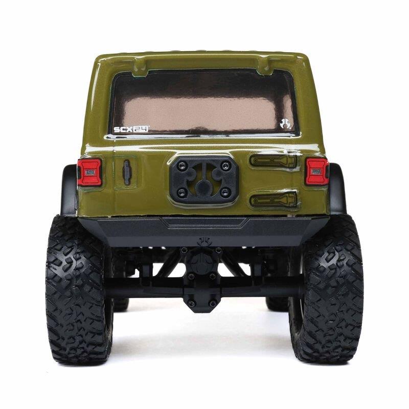 AXIAL 1/24 SCX24 Jeep Wrangler JLU 4X4 Rock Crawler Brushed RTR, Green - 13