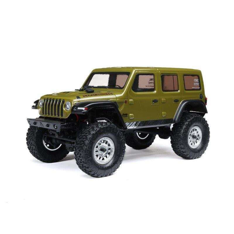 AXIAL 1/24 SCX24 Jeep Wrangler JLU 4X4 Rock Crawler Brushed RTR, Green