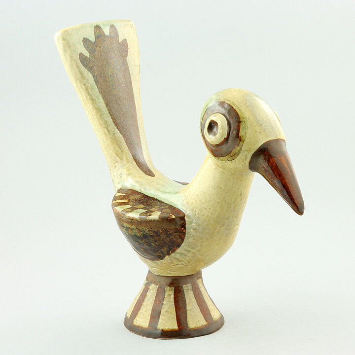 ゲルト・ヒオルト・ピーターセン  黄色のモダンな鳥  30/27cm  1960年代