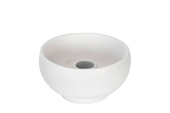 Ljusstake Fina vit, 10x5,5 cm