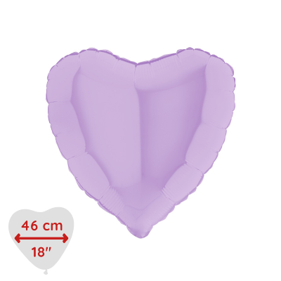 Folieballong Pastell Lila Matte