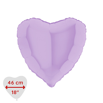 Folieballong Pastell Lila Matte