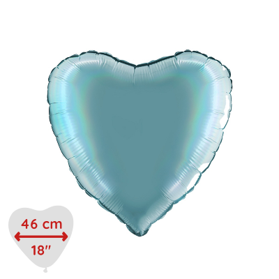 Folieballong Hjärta Holographic Tenerife Sea