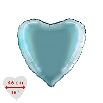Folieballong Hjärta Holographic Tenerife Sea