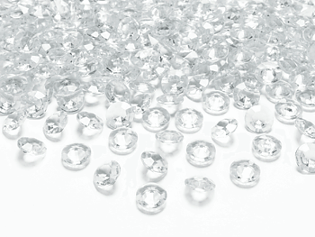 Diamantkonfetti Klar  12 mm ca 100 st