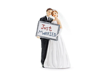 Cake topper | Figur till tårtan "Just married"