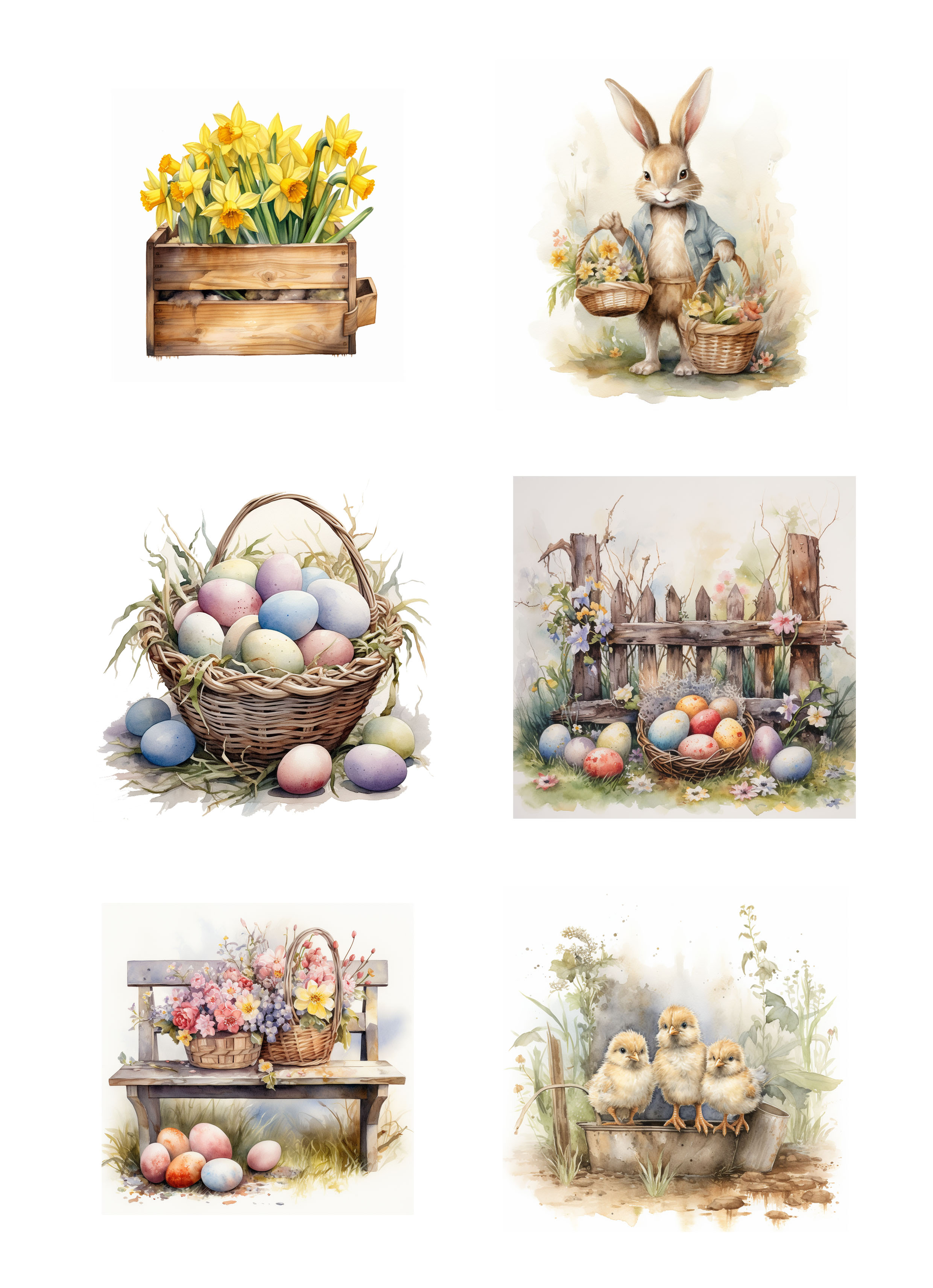 Papper Klippark - Easter -  A4