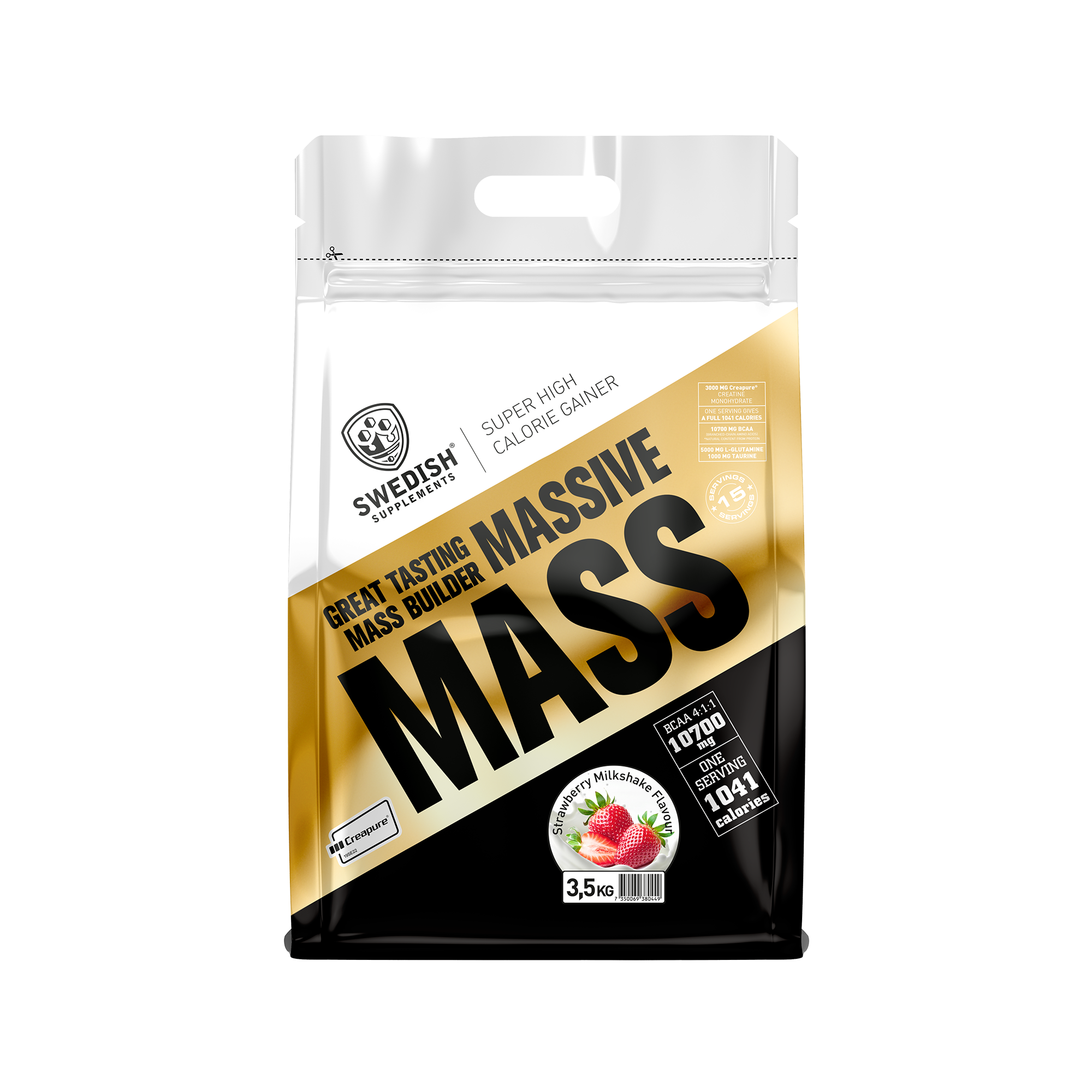 Massive Mass - 3,5kg  Strawberry Milkshake