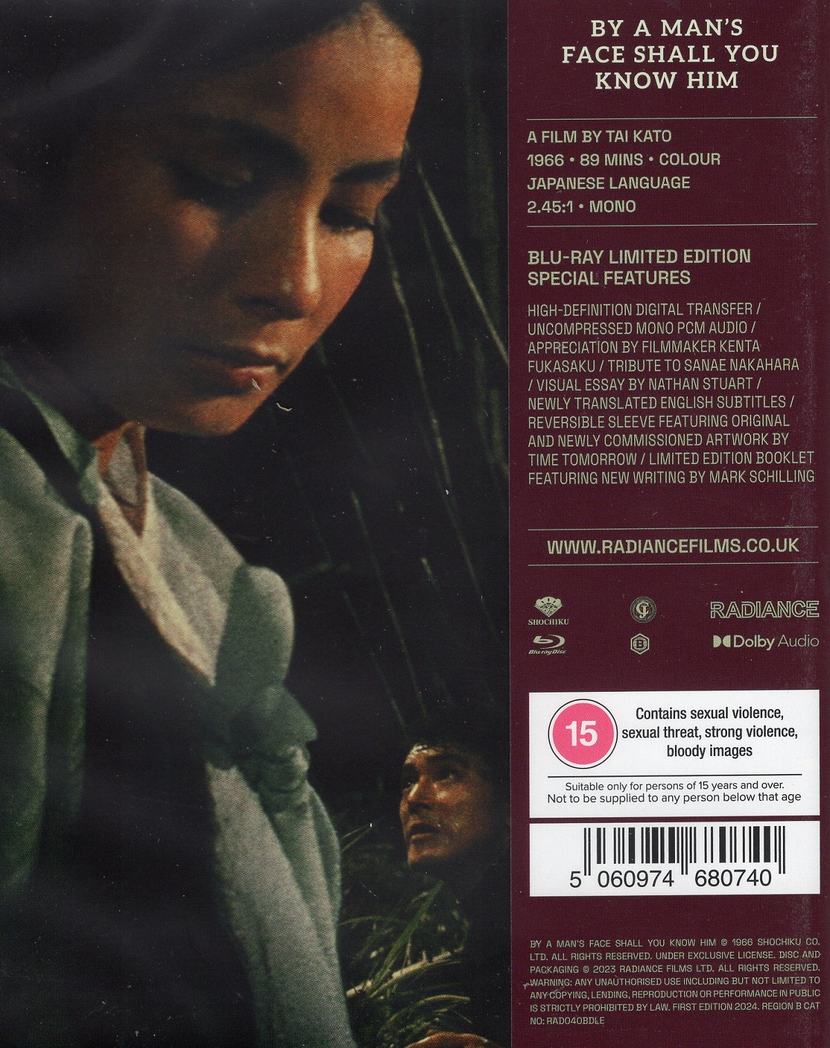 By A Man's Face Shall You Know Him (Limited Edition) (ej svensk text) (Blu-ray) - 2