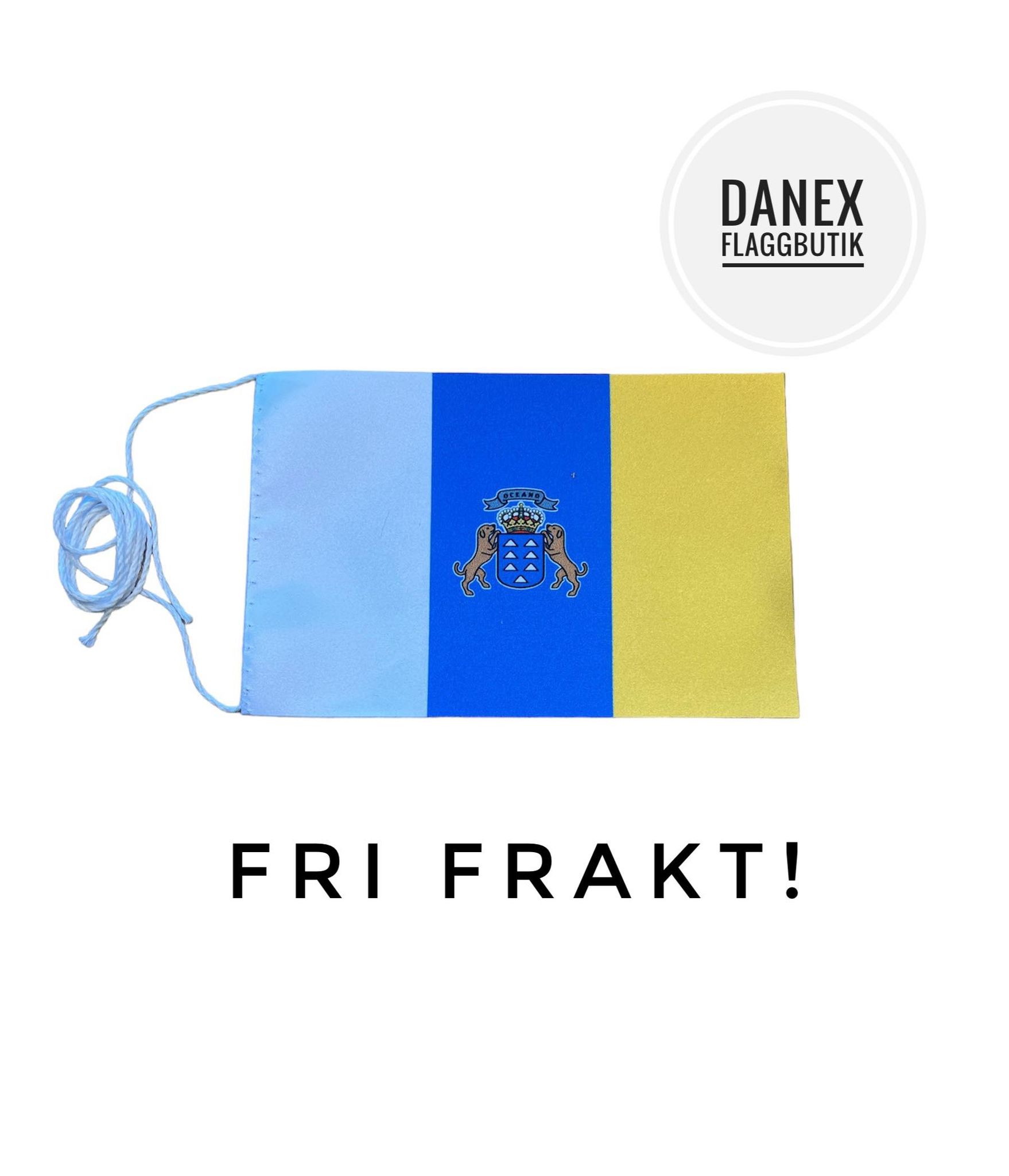 Bordsflagga Kanarieöarnas 