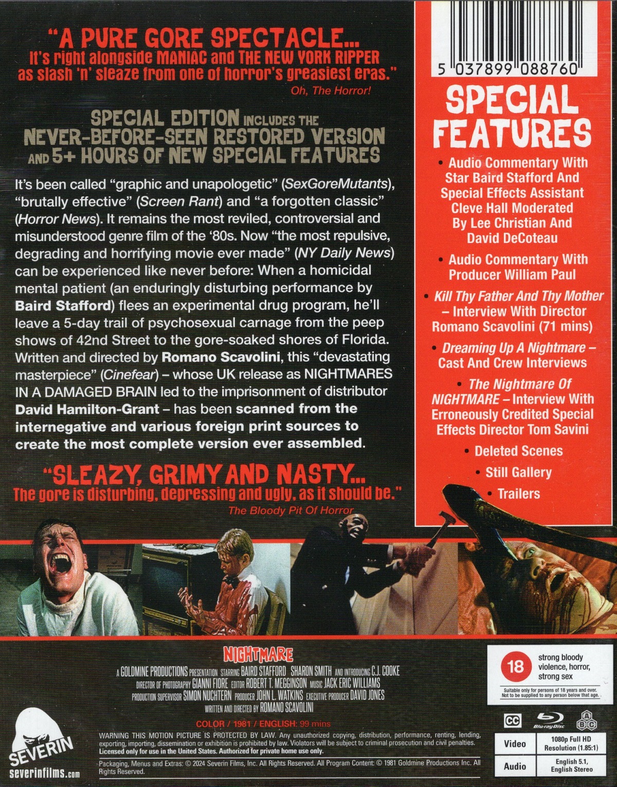 Nightmare In A Damaged Brain (ej svensk text) (Blu-ray) - 2