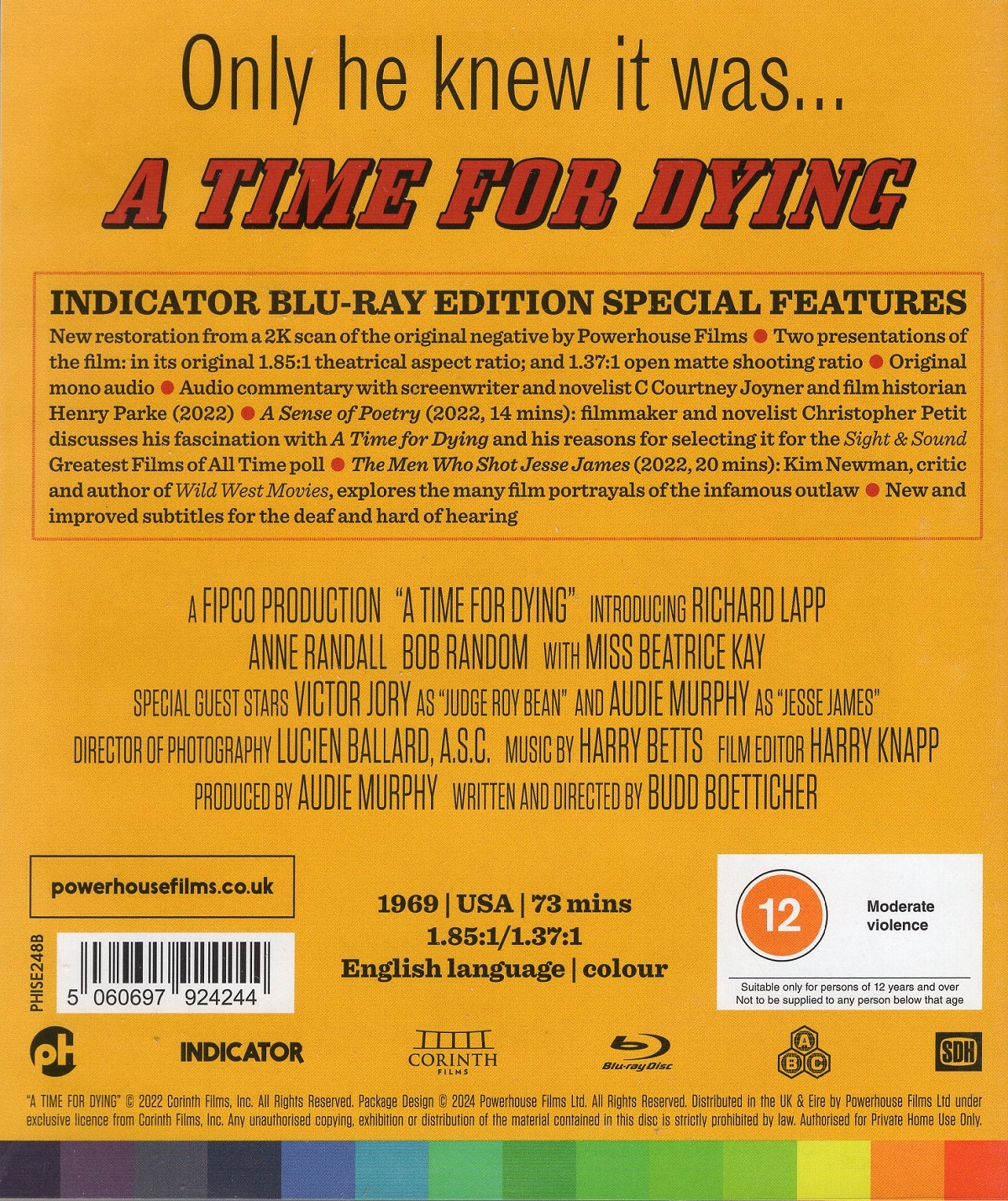 A Time For Dying (ej svensk text) (Blu-ray) - 2