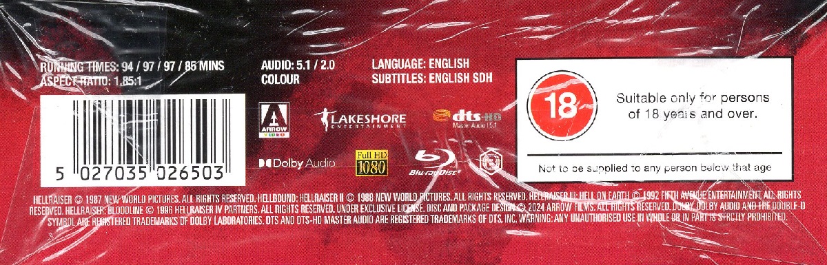 Hellraiser Tetralogy (ej svensk text) (Blu-ray) - 4