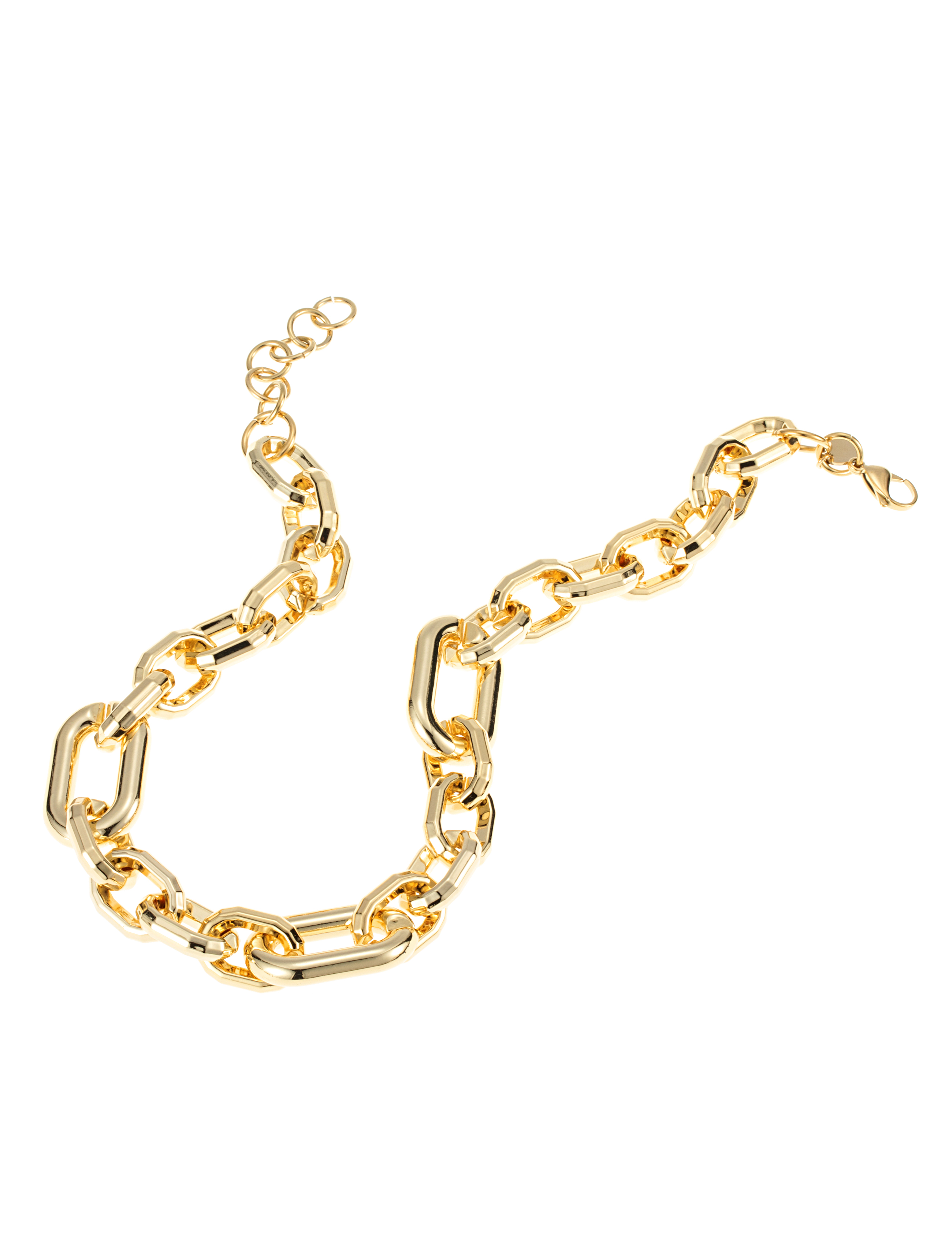 Antibes link necklace gold - 4