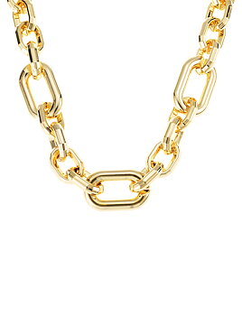 Antibes link necklace gold