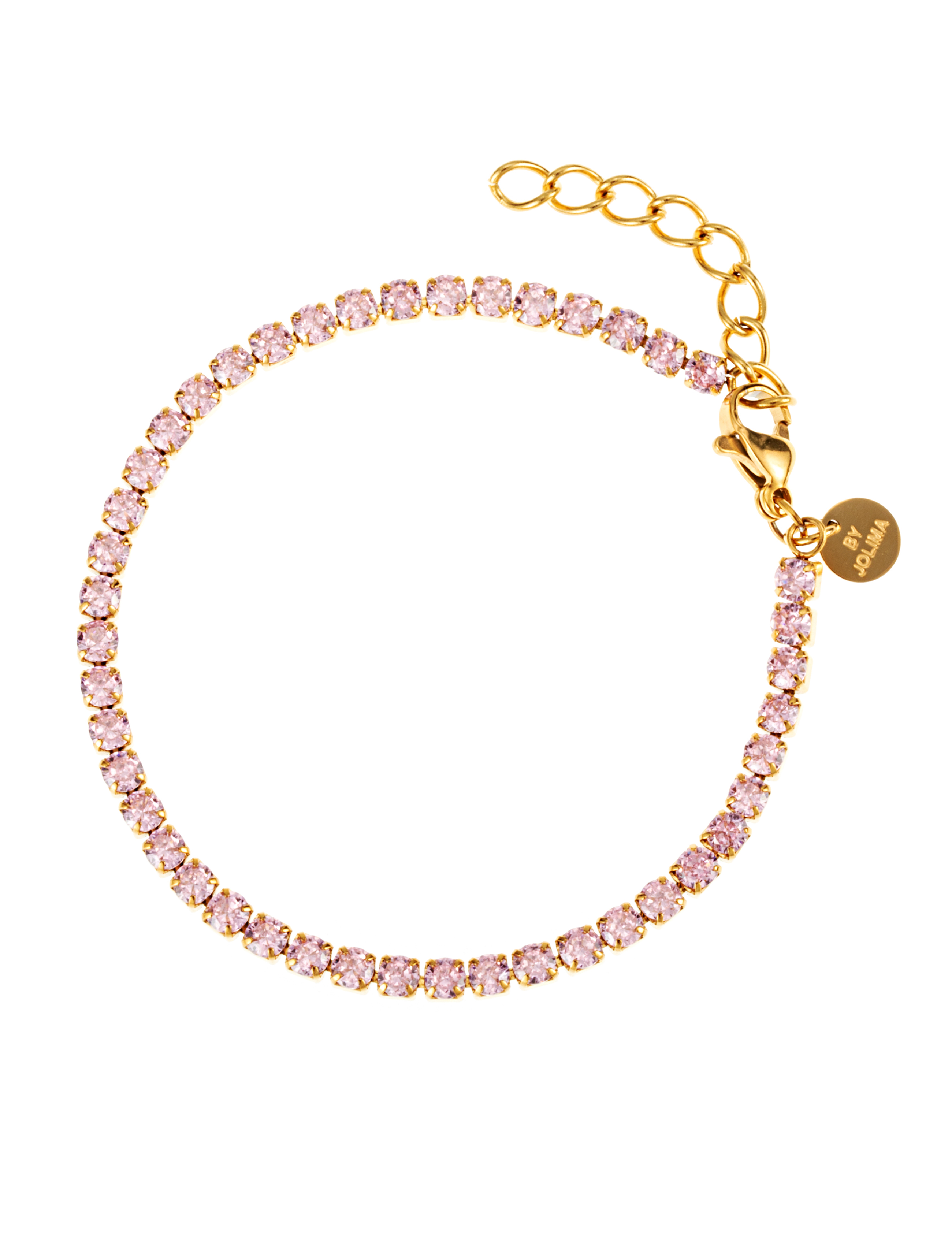 Celine tennisbracelet  light pink gold