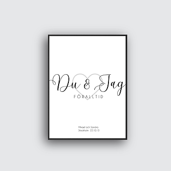 Du & jag föralltid - Personlig poster