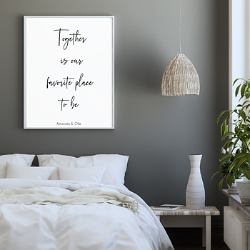 Together- Personlig kärleksposter