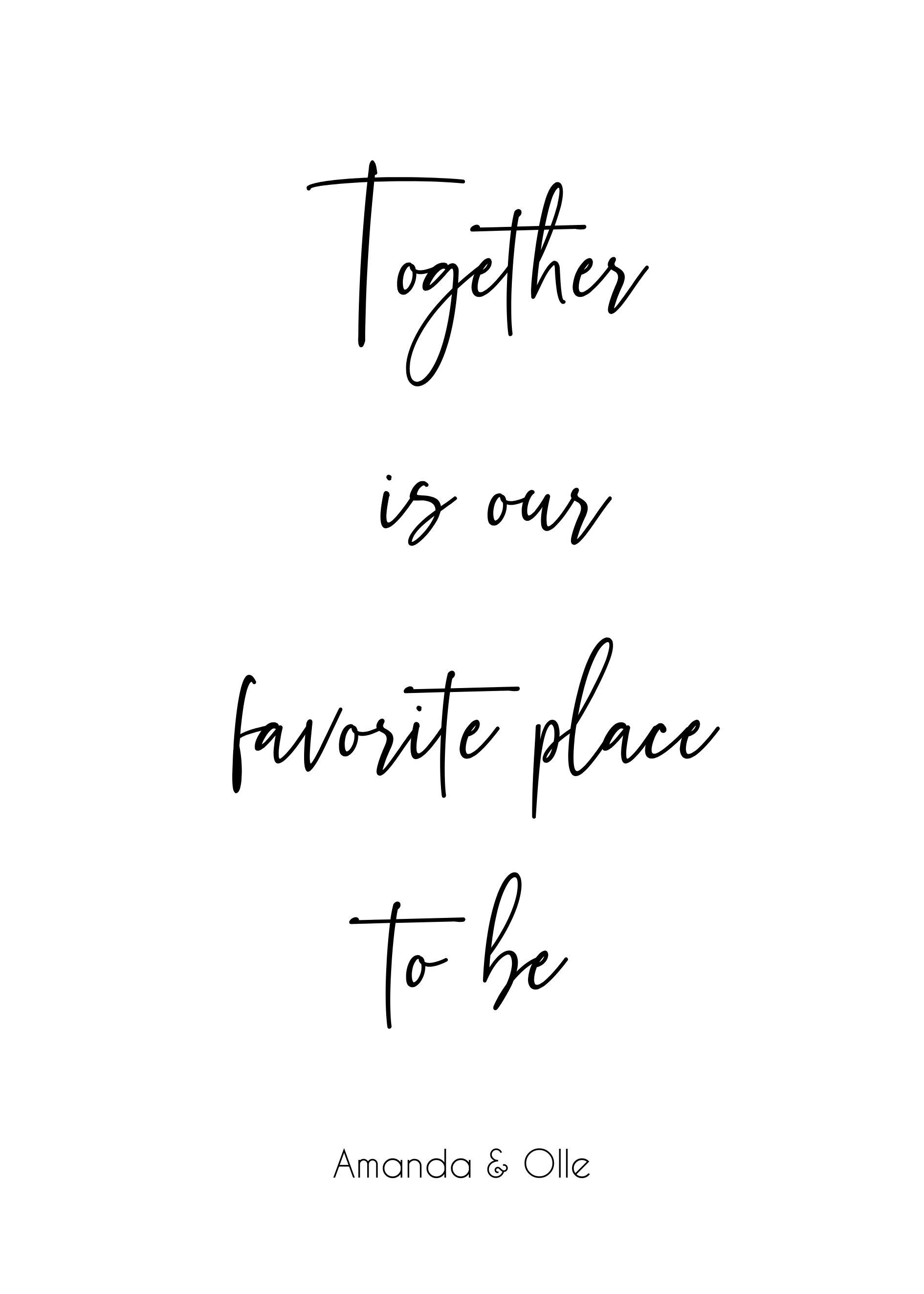 Together- Personlig kärleksposter - 3
