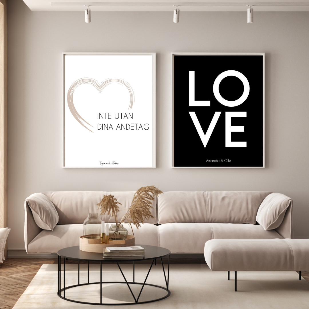 LOVE - Personlig kärleksposter - 3