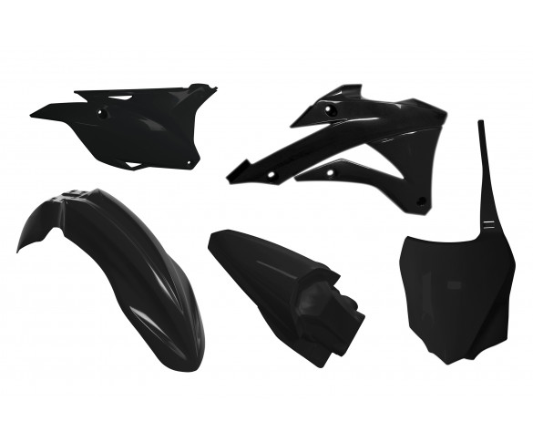 RTECH, PLASTKIT, SVART, KAWASAKI  KX85