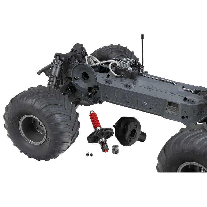 ARRMA 1/10 GORGON 4X2 MEGA 550 Brushed Monster Truck Ready-To-Assemble Kit with  - 22