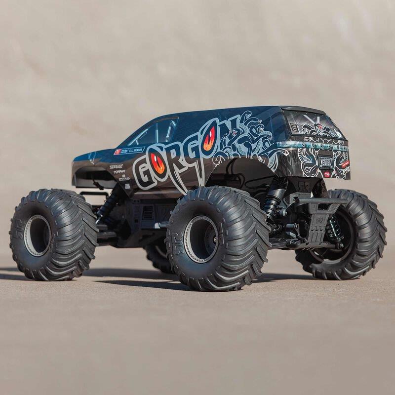 ARRMA 1/10 GORGON 4X2 MEGA 550 Brushed Monster Truck Ready-To-Assemble Kit with  - 24