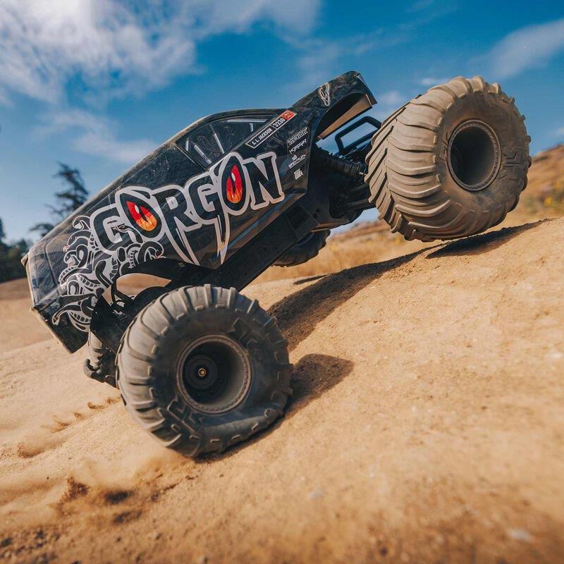 ARRMA 1/10 GORGON 4X2 MEGA 550 Brushed Monster Truck Ready-To-Assemble Kit with  - 4