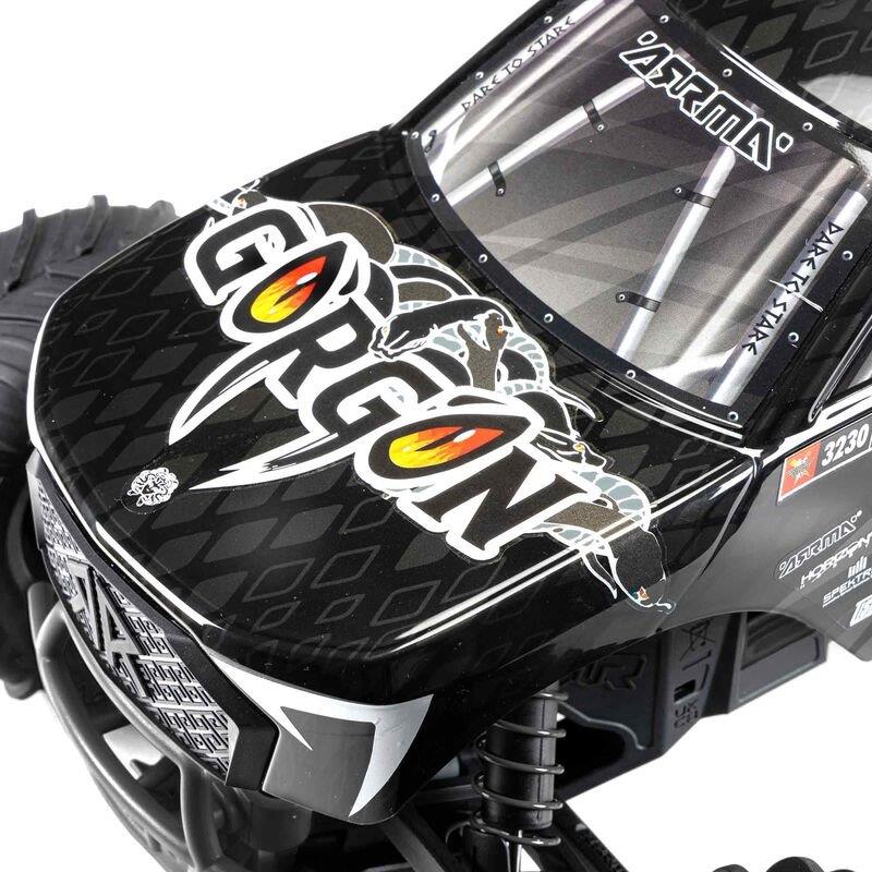ARRMA 1/10 GORGON 4X2 MEGA 550 Brushed Monster Truck Ready-To-Assemble Kit with  - 11