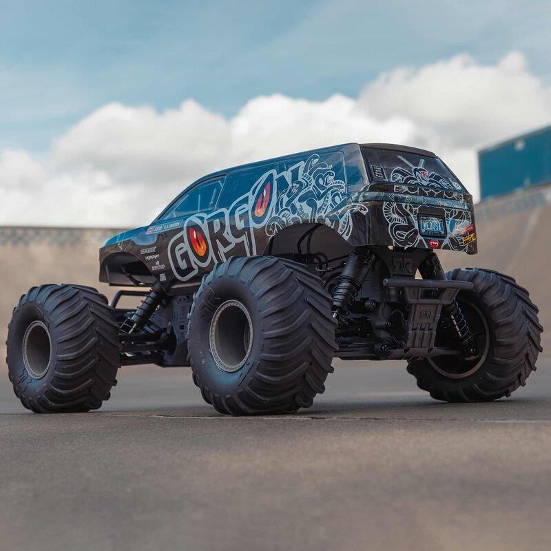 ARRMA 1/10 GORGON 4X2 MEGA 550 Brushed Monster Truck Ready-To-Assemble Kit with  - 15