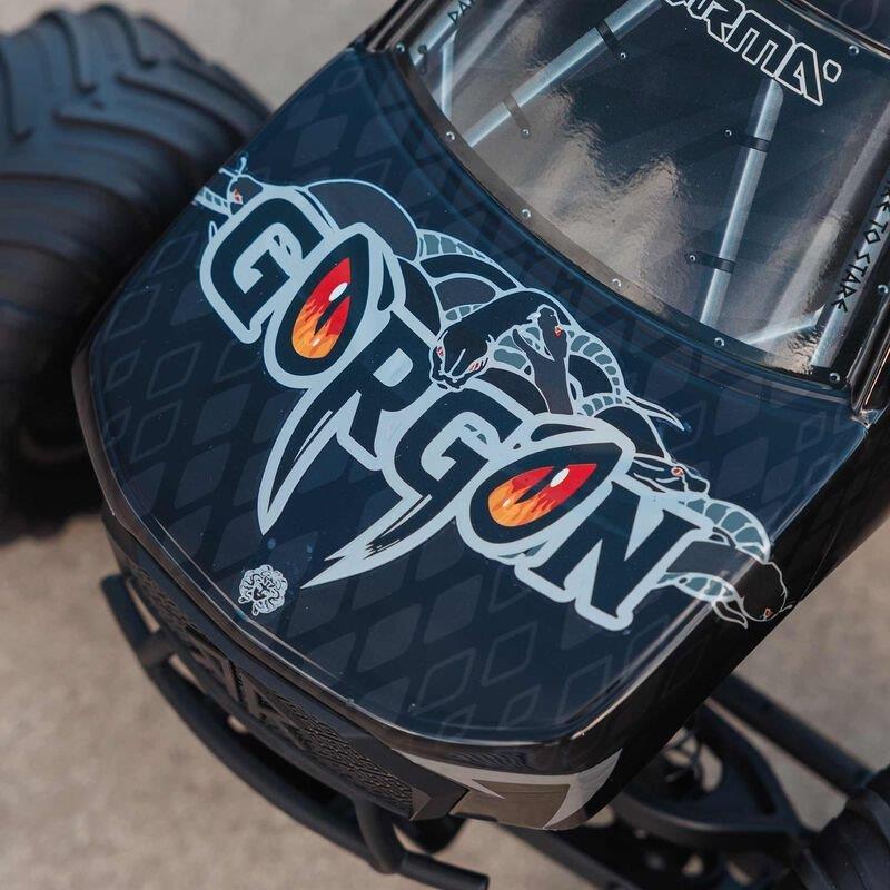 ARRMA 1/10 GORGON 4X2 MEGA 550 Brushed Monster Truck Ready-To-Assemble Kit with  - 16