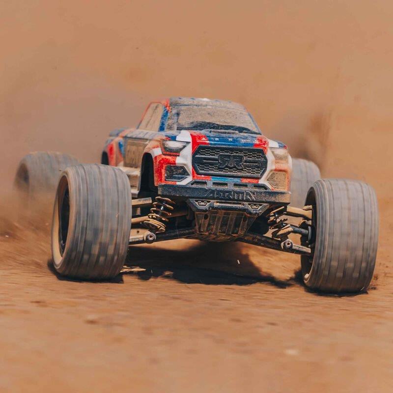 ARRMA 1/18 GRANITE GROM MEGA 380 Brushed 4X4 MT RTR, Battery & Charger, Blue - 5