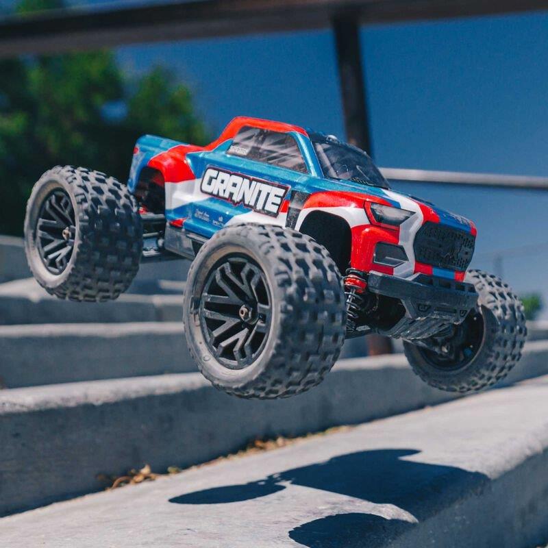 ARRMA 1/18 GRANITE GROM MEGA 380 Brushed 4X4 MT RTR, Battery & Charger, Blue - 3